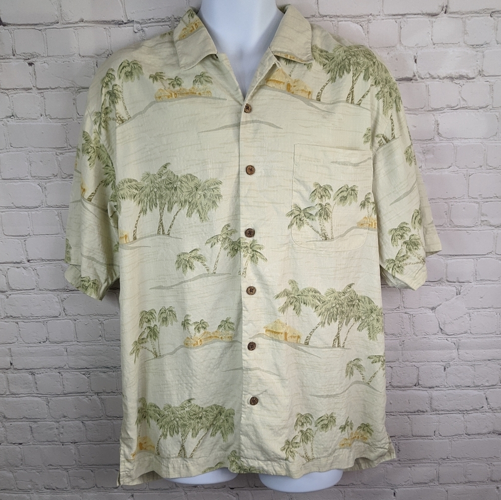 Tommy Bahama Palm Tree Silk Camp Shirt